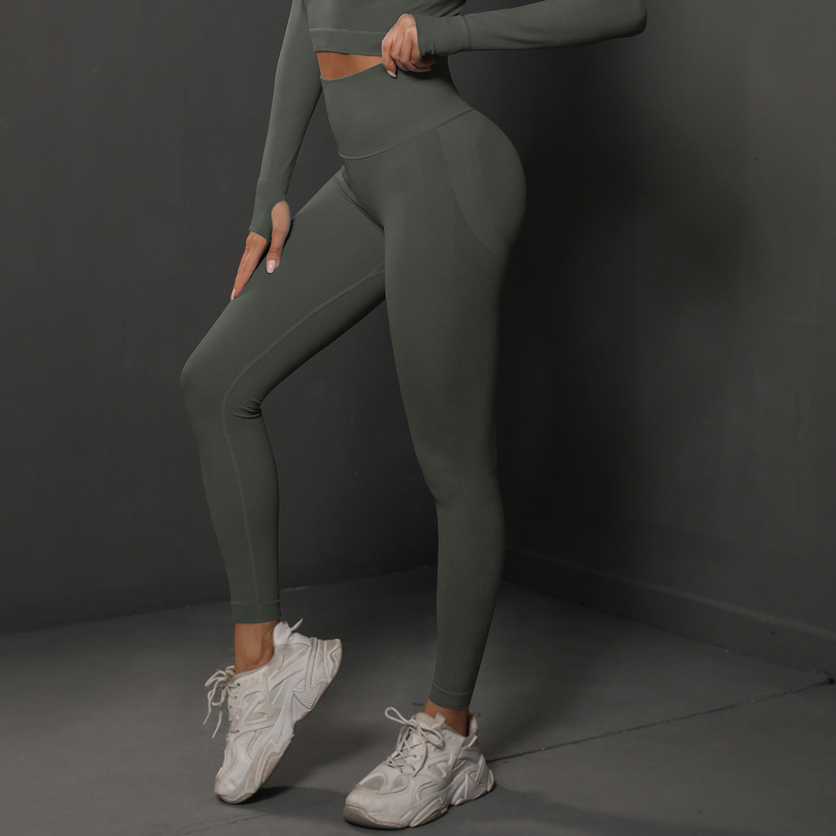 High-Waist Tight-Fit Peach Lift Yoga Leggings – Training & Fitness