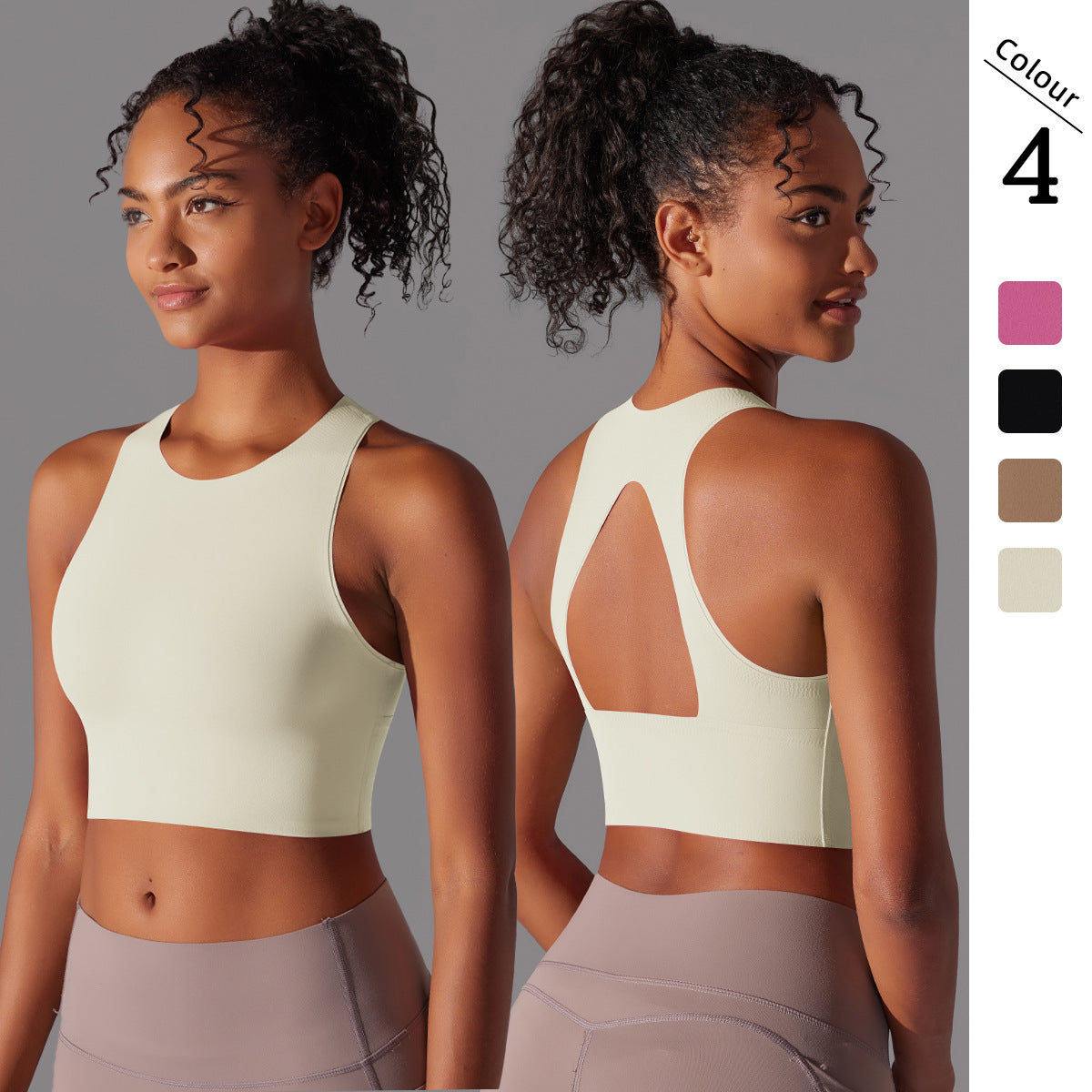 Invisible Cross-Back Pilates Bra