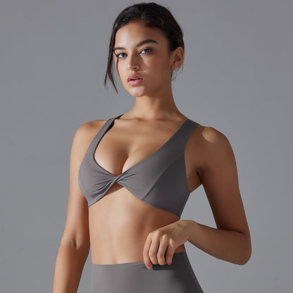 Low-Cut Tight-Fit Sports Bra