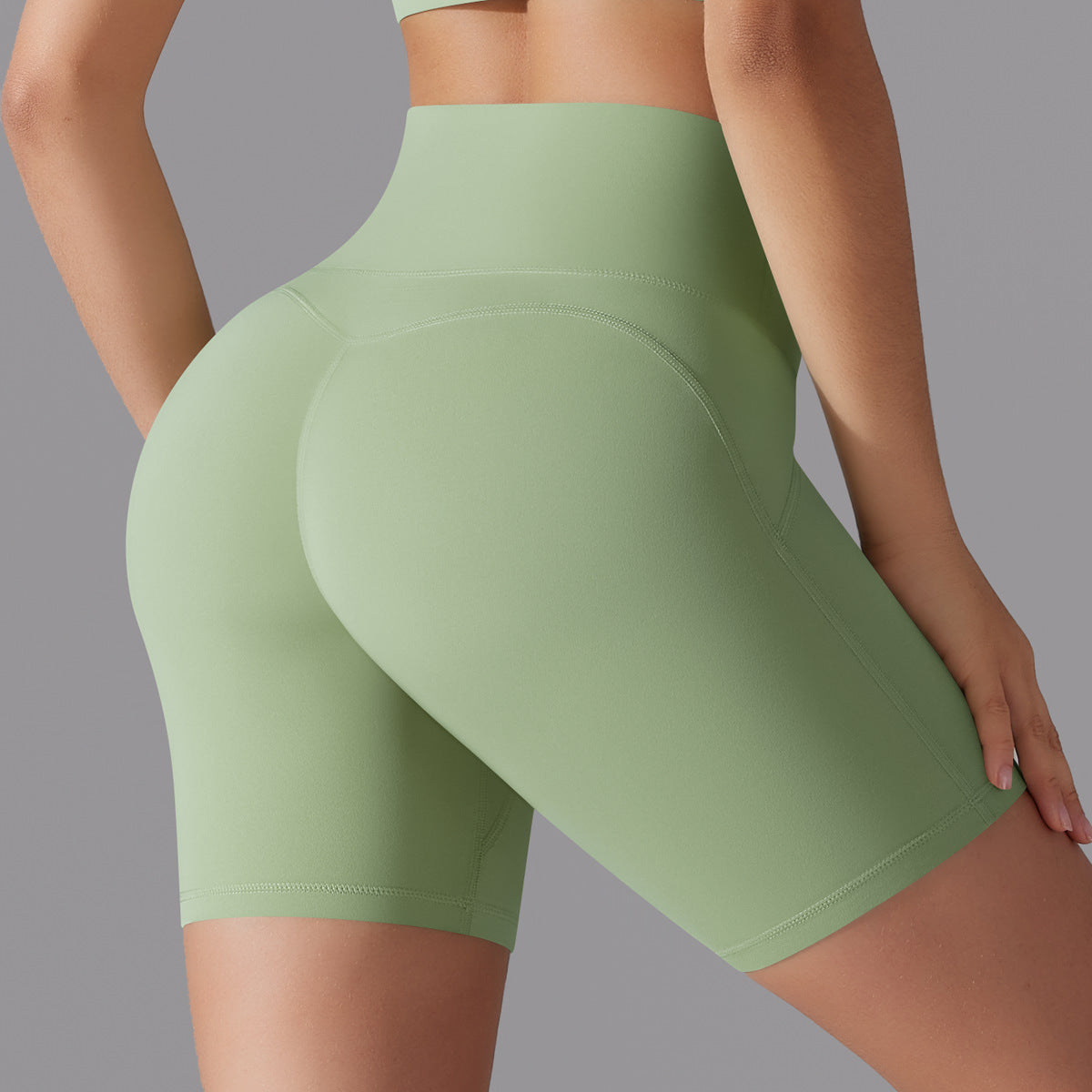 No-Show High-Waist Barely-There Yoga Shorts – 3-Inch Fit