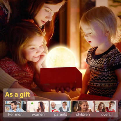 Lunar Glow 3-in-1 Sleep Aid – Mood Light + Smart Alarm + Music Playback via Bluetooth