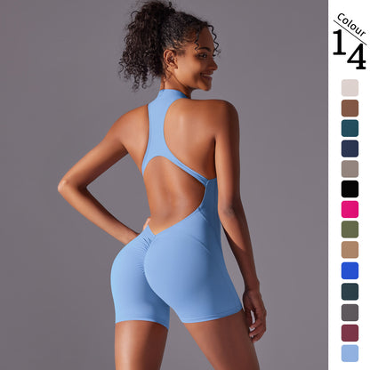 Solid Color High-Intensity Bare Feel Bodysuit – Yoga & Fitness