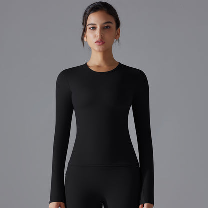 Double-Brushed Long-Sleeve Yoga Shirt