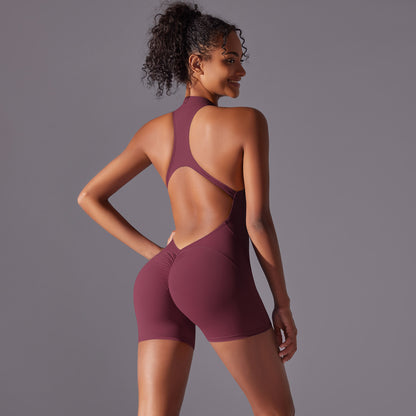 Solid Color High-Intensity Bare Feel Bodysuit – Yoga & Fitness