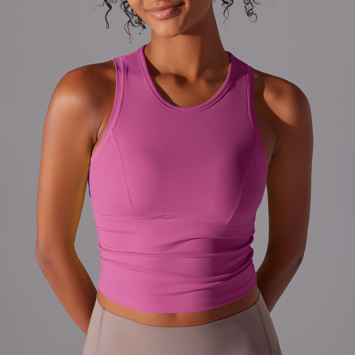 Nylon High-Waist Sports Tank