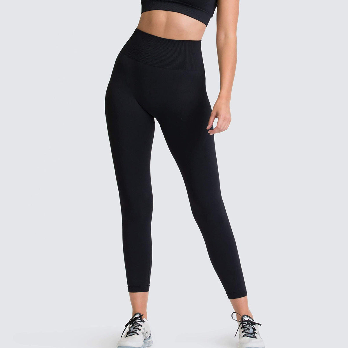 Seamless High-Waist Peach Lift Yoga Leggings – Breathable & Quick-Dry