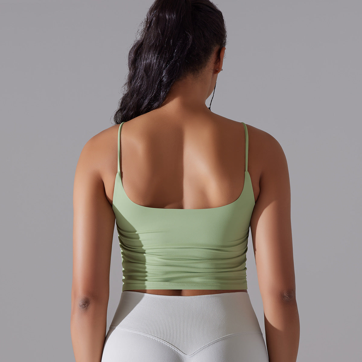 Ruched Strappy Yoga Bra