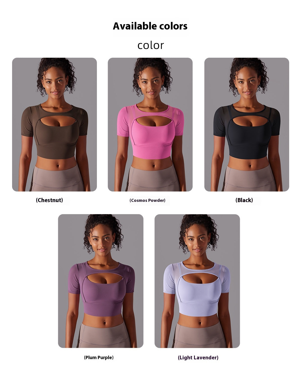 Mesh Double-Layer Yoga Top