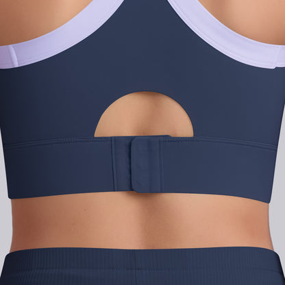 Color-Block Compression Sports Bra