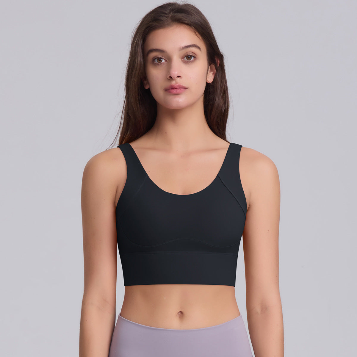 U-Back Buttoned Sports Bra