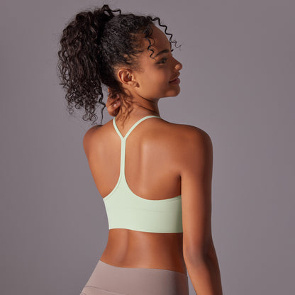 Double-Brushed Racerback Sports Bra – Yoga & Workout Bra