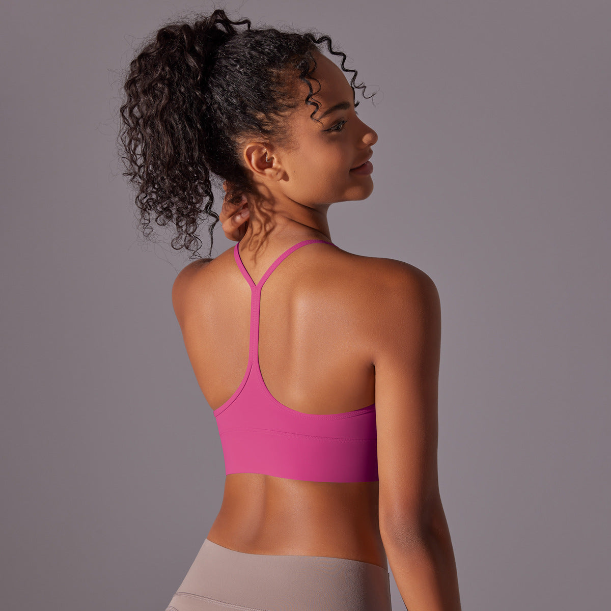 Double-Brushed Racerback Sports Bra – Yoga & Workout Bra