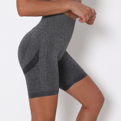 High-Waist Peach Lift Sports Shorts – Quick-Dry & Sculpting Fit