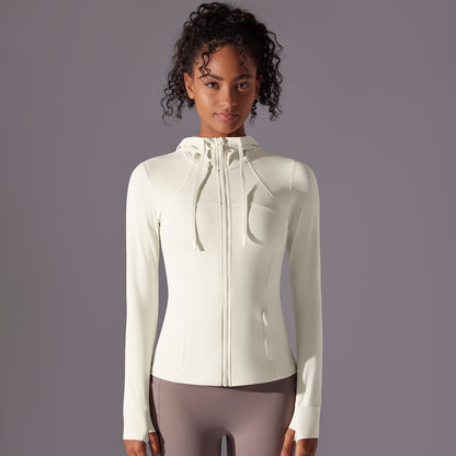 Reversible Nylon Zip-Up Hooded Jacket – Long Sleeve Activewear