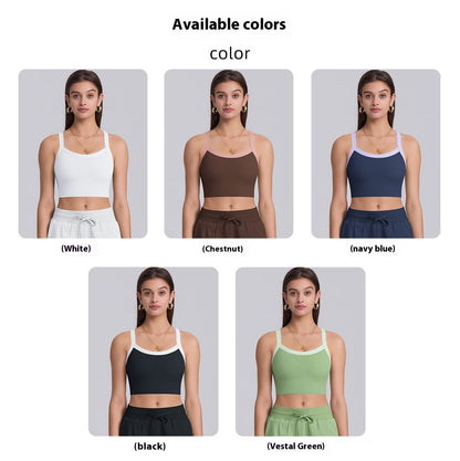 Color-Block Compression Sports Bra