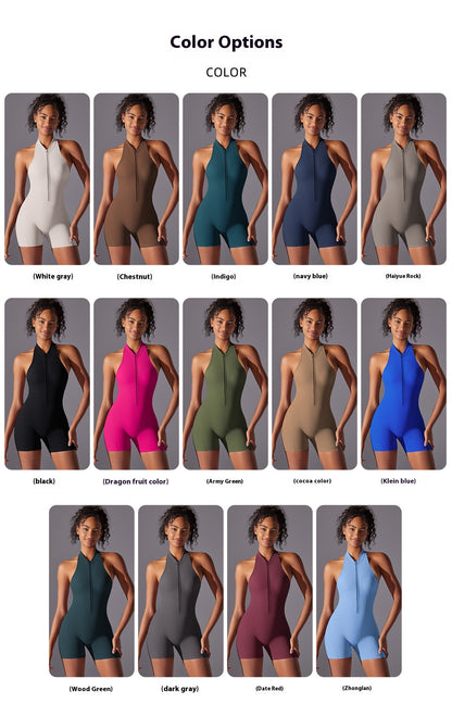 Solid Color High-Intensity Bare Feel Bodysuit – Yoga & Fitness