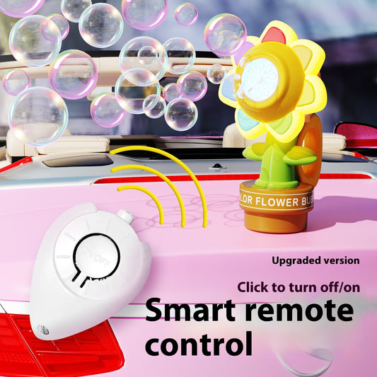 Car Rear Sunflower Bubble Maker with Head Movement