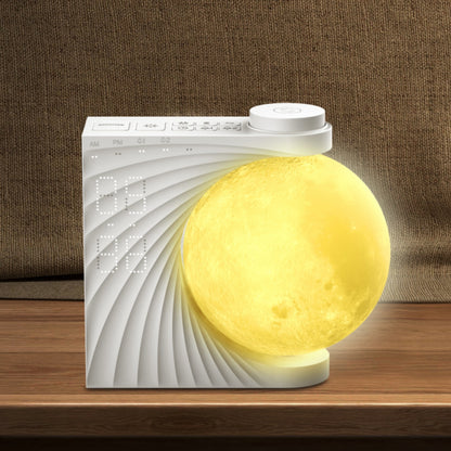 Lunar Glow 3-in-1 Sleep Aid – Mood Light + Smart Alarm + Music Playback via Bluetooth