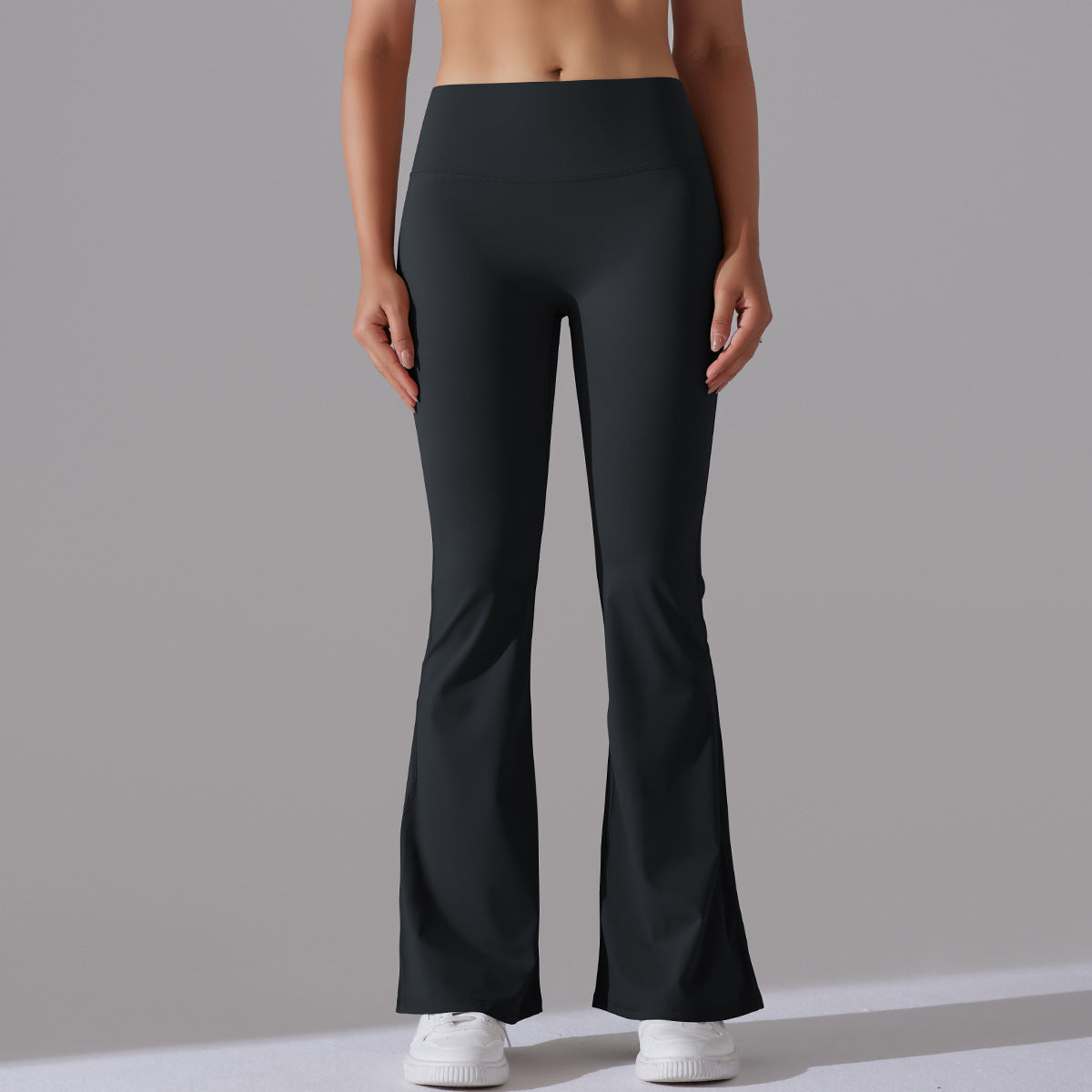 Double-Brushed High-Waist Wide-Leg Yoga Pants – Soft & Breathable