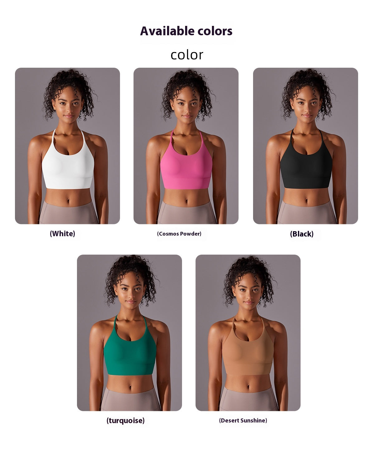 Nylon Cross-Strap Sports Bra