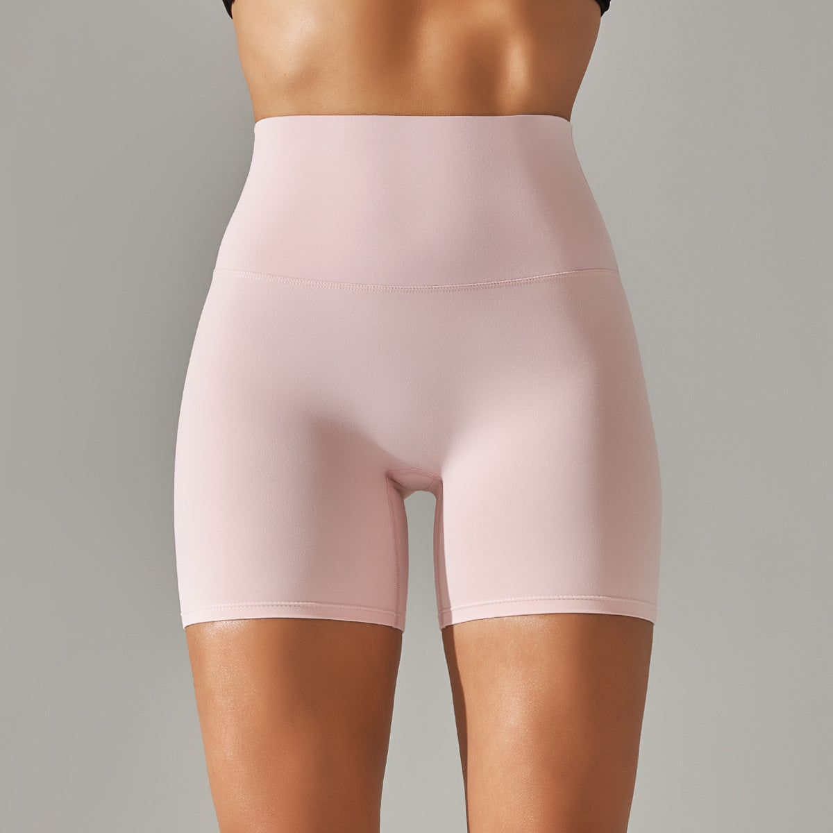 Double-Brushed High-Waist Yoga Shorts – 3-Inch Fit & Stretch