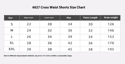 Seamless Breathable Cross-Waist Peach Lift Yoga Shorts