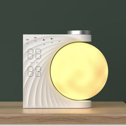 Lunar Glow 3-in-1 Sleep Aid – Mood Light + Smart Alarm + Music Playback via Bluetooth