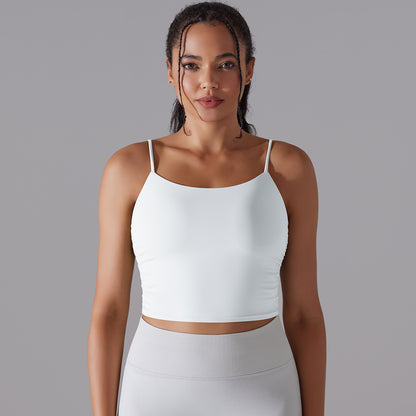 Ruched Strappy Yoga Bra