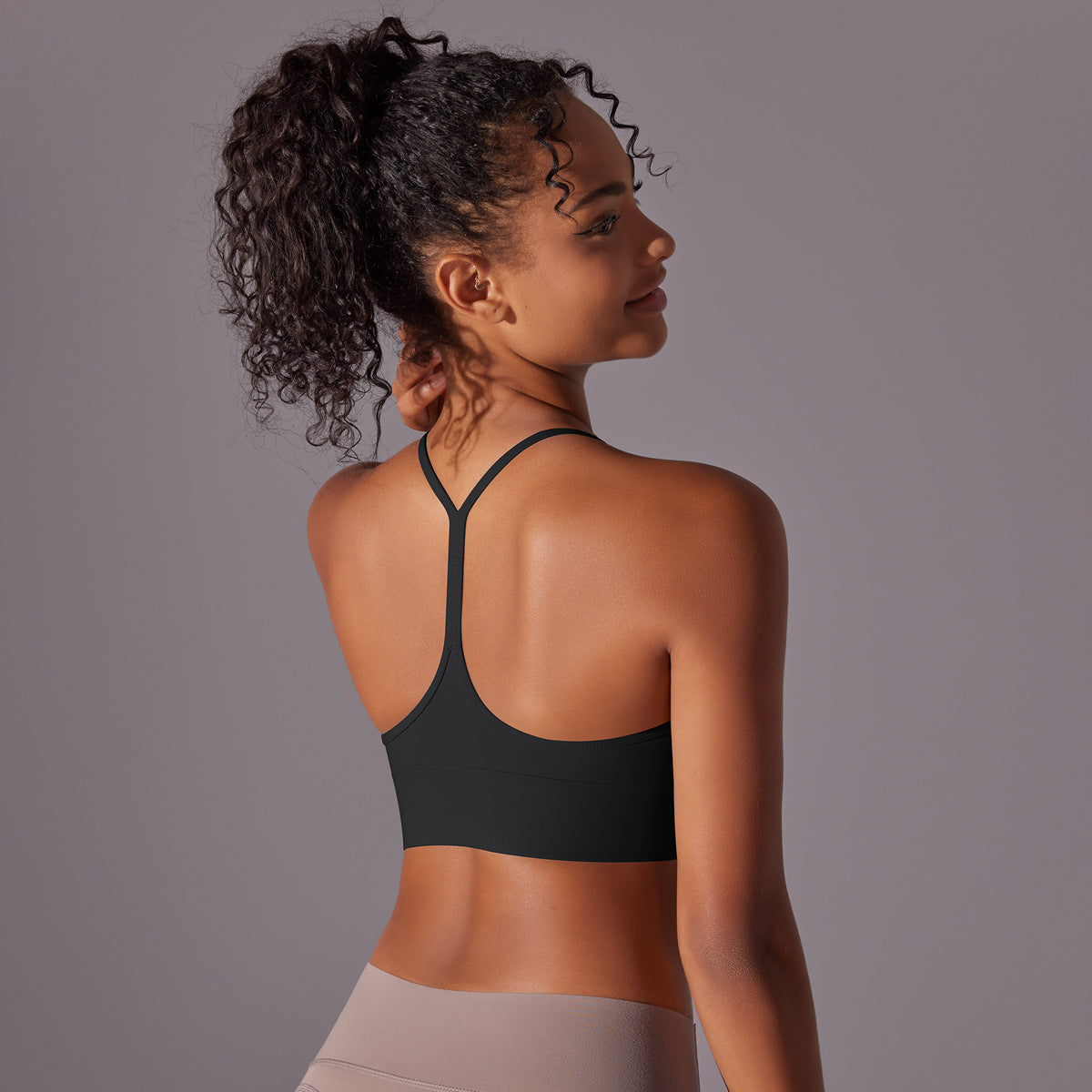 Double-Brushed Racerback Sports Bra – Yoga & Workout Bra