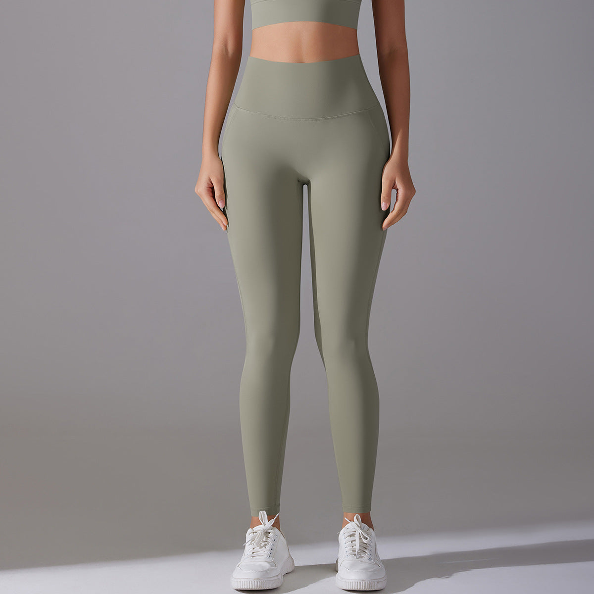 No-Show High-Waist Barely-There Yoga Leggings – 9/10 Length & High-Stretch