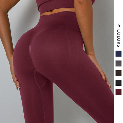 Seamless Knit Peach Lift Yoga Leggings – 9/10 Length