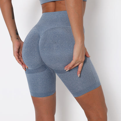 High-Waist Peach Lift Sports Shorts – Quick-Dry & Sculpting Fit