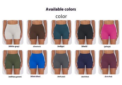 V-Waist Ruched Peach Lift Yoga Shorts for Women