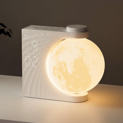 Lunar Glow 3-in-1 Sleep Aid – Mood Light + Smart Alarm + Music Playback via Bluetooth