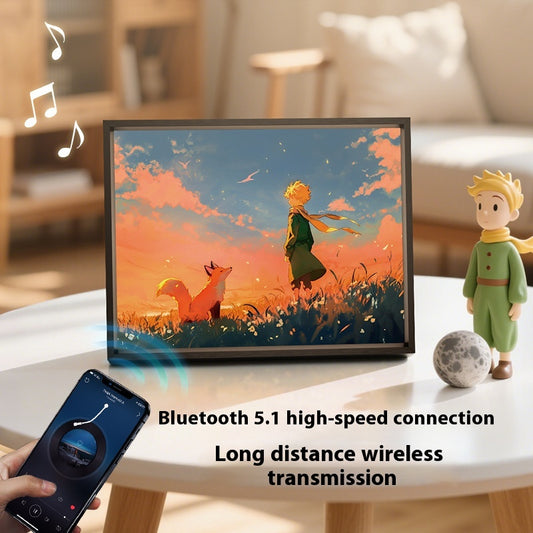 The Little Prince Sound & Light Wall Art – Animated Cartoon Lamp for Kids Birthday Gift, Girls' Room Decor