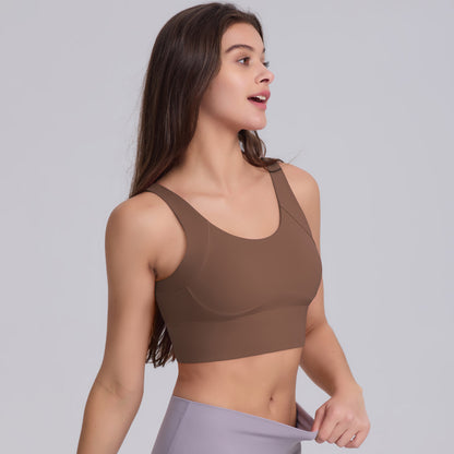 U-Back Buttoned Sports Bra