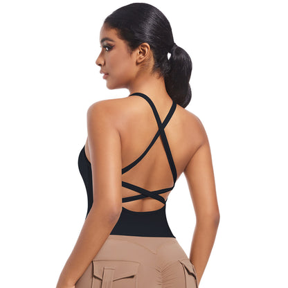 Nylon Cross-Back Yoga Vest