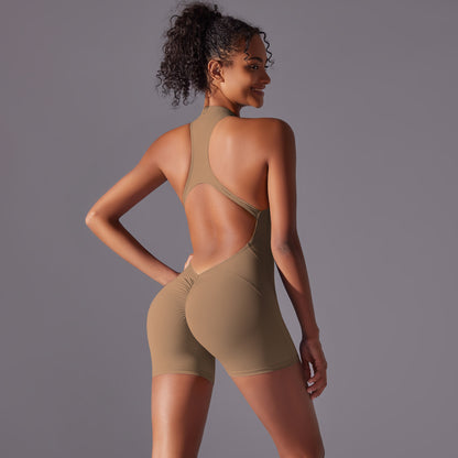 Solid Color High-Intensity Bare Feel Bodysuit – Yoga & Fitness