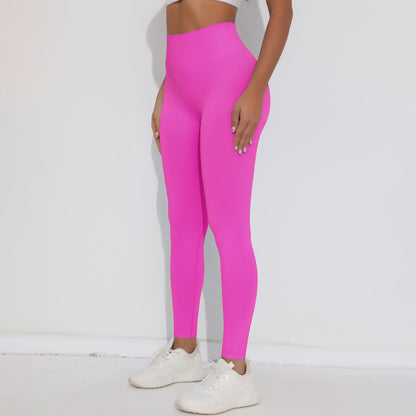 Seamless V-Waist High-Waist Peach Lift Yoga Leggings – 9/10 Length