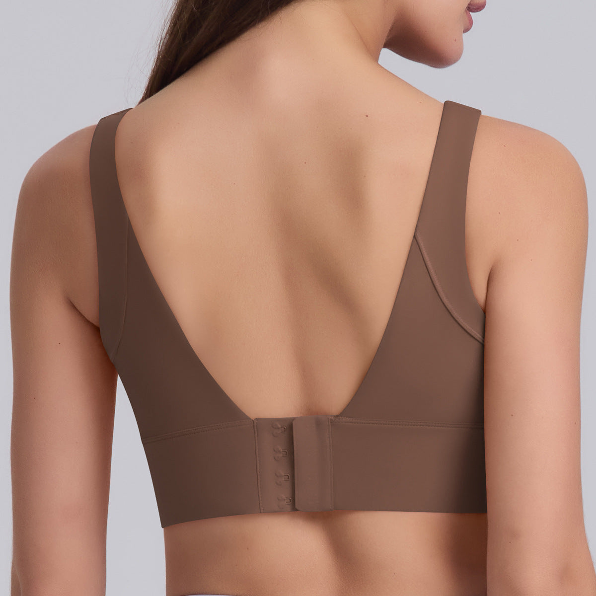 U-Back Buttoned Sports Bra