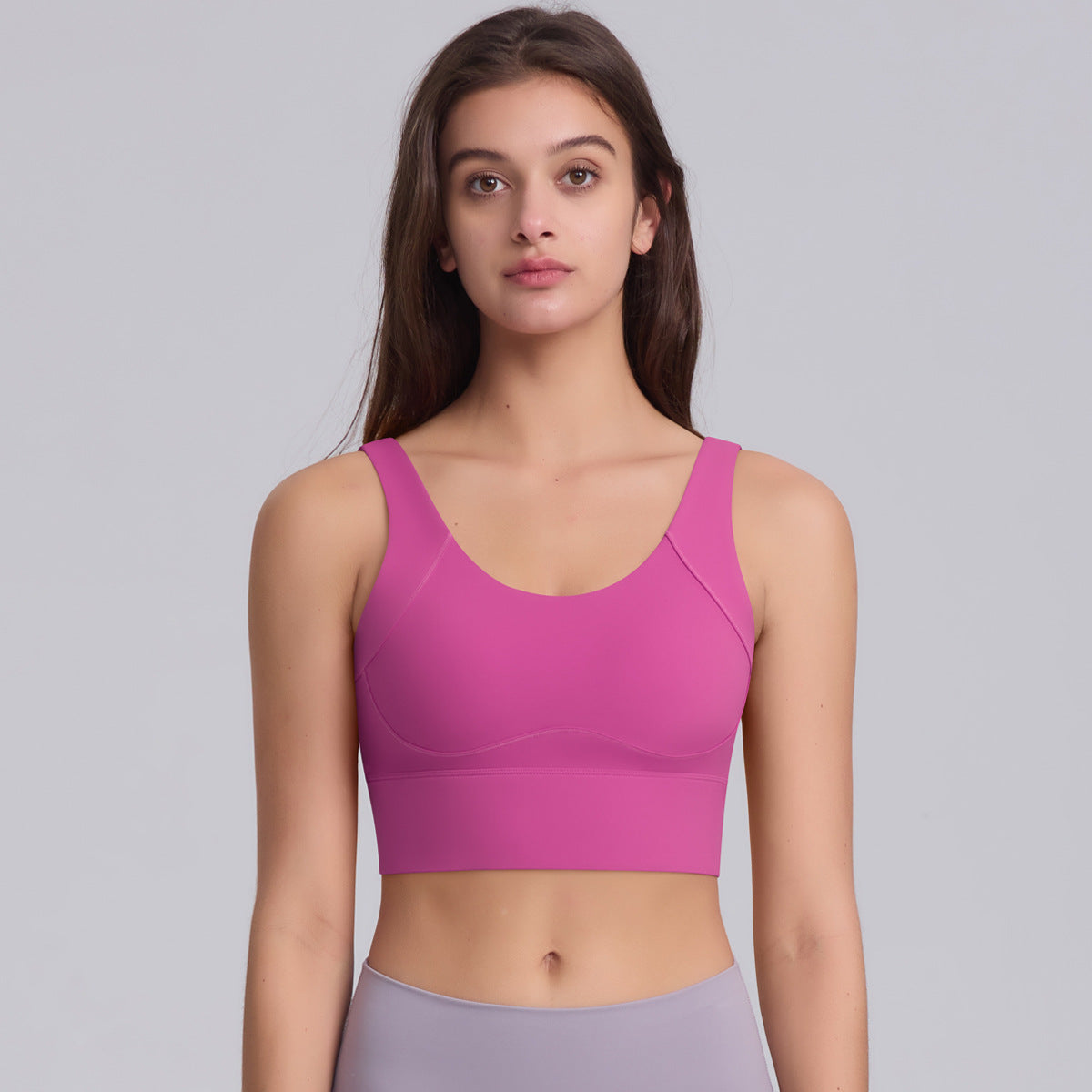 U-Back Buttoned Sports Bra