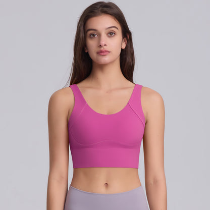 U-Back Buttoned Sports Bra