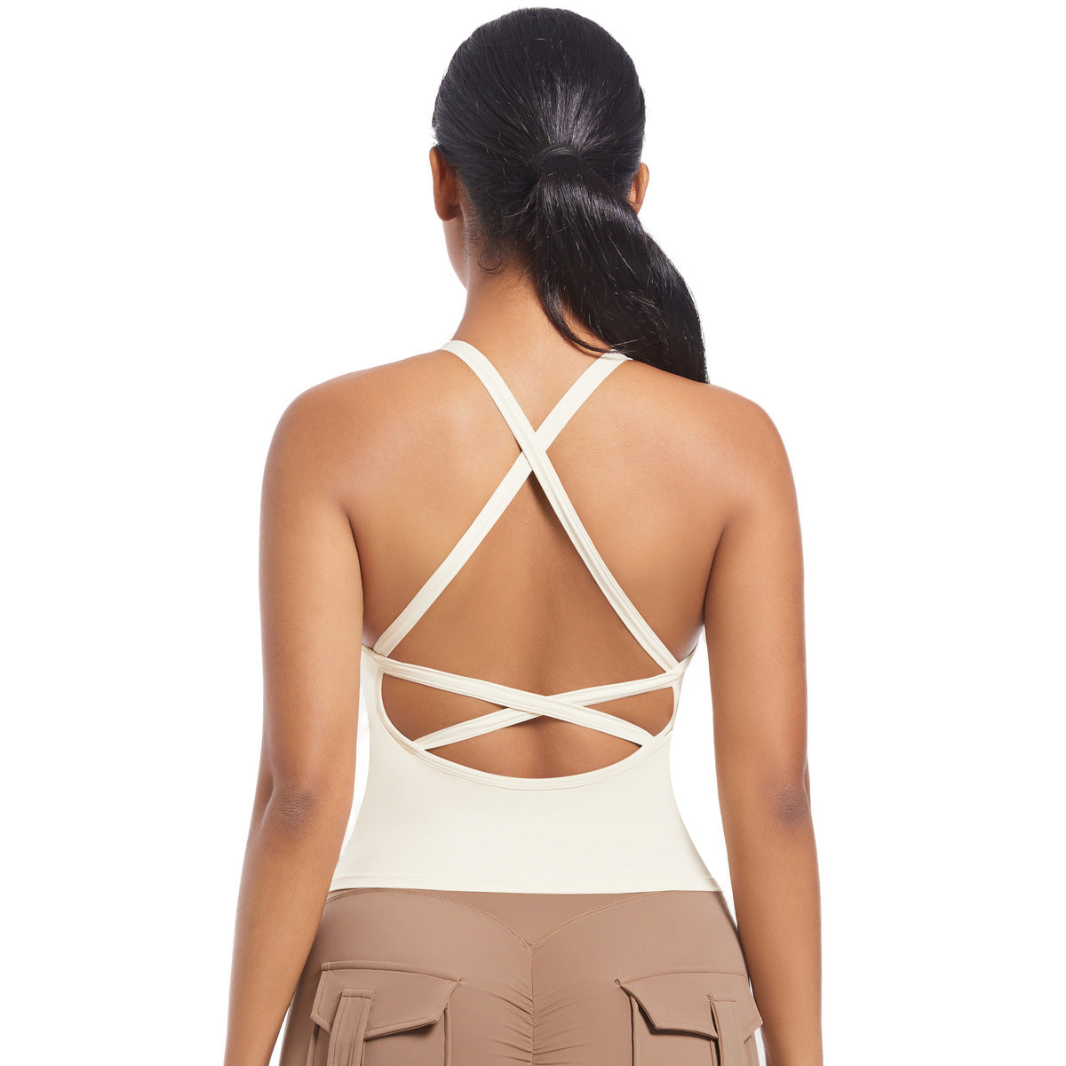 Nylon Cross-Back Yoga Vest