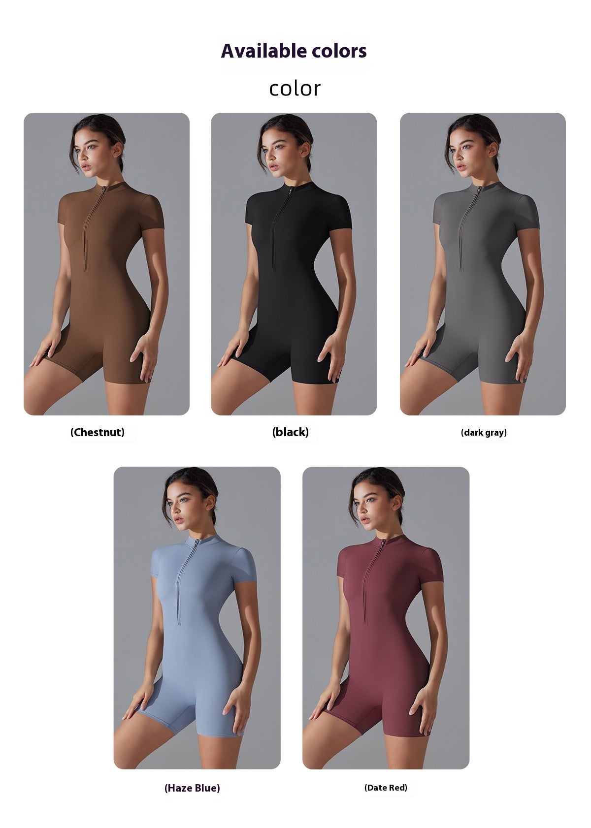 Zip-Up Short Sleeve Bodysuit – Yoga & Dance Activewear