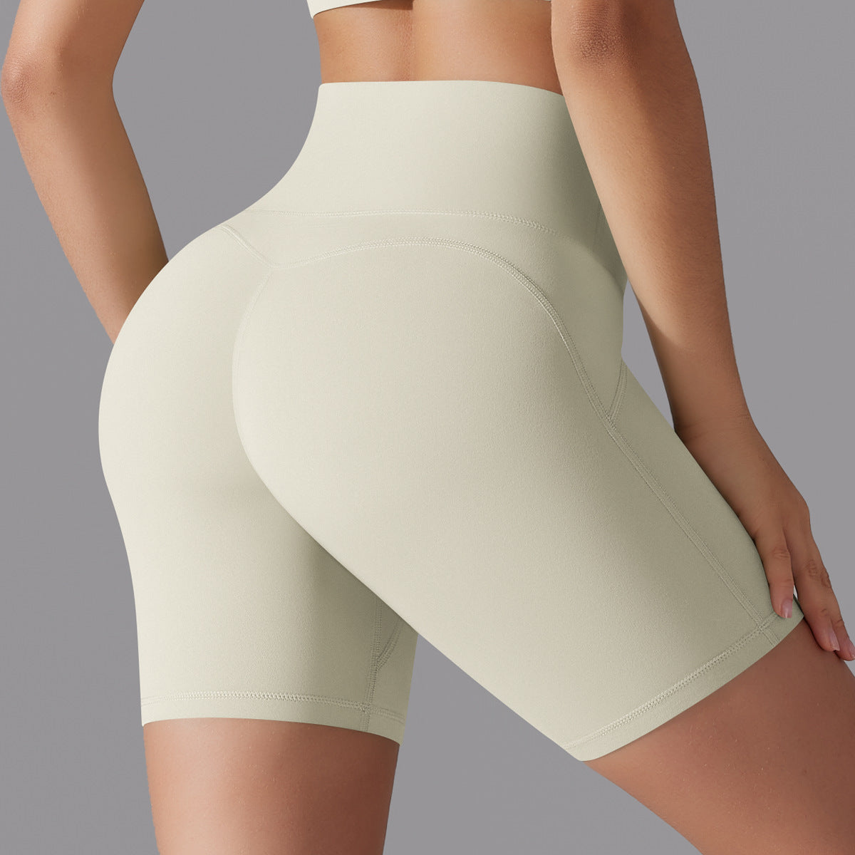 No-Show High-Waist Barely-There Yoga Shorts – 3-Inch Fit