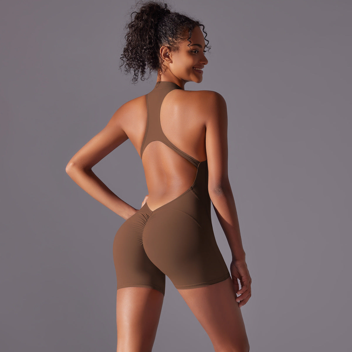 Solid Color High-Intensity Bare Feel Bodysuit – Yoga & Fitness