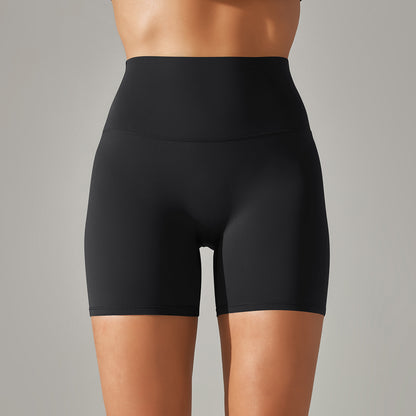 Double-Brushed High-Waist Yoga Shorts – 3-Inch Fit & Stretch