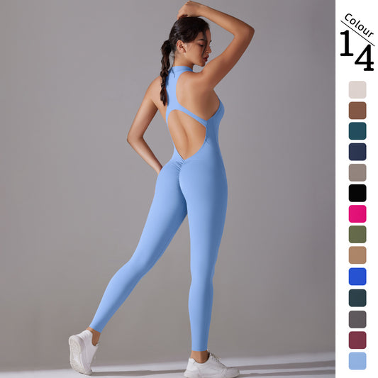 Solid Color High-Intensity Bare Feel Bodysuit – Yoga & Fitness