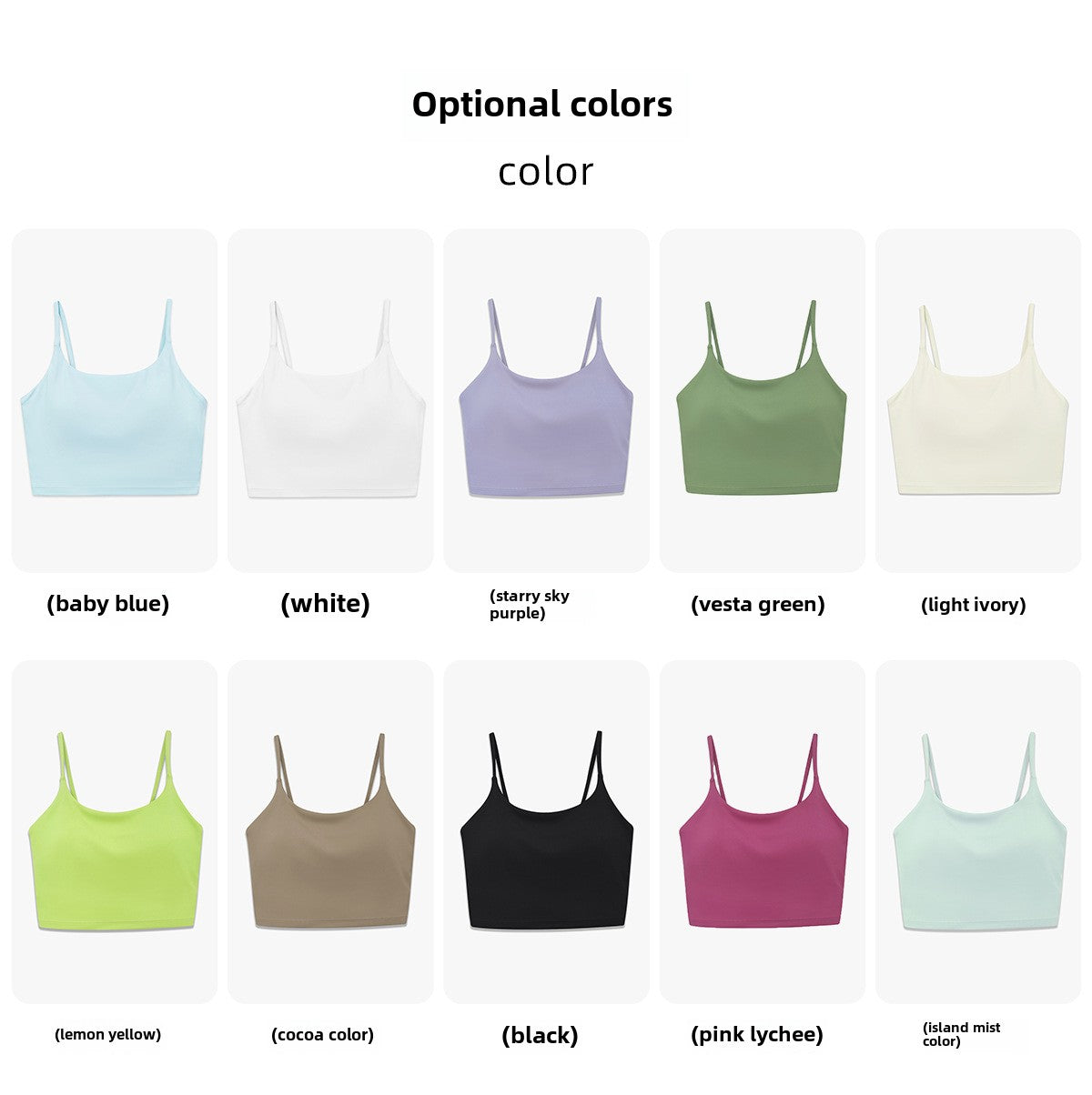 Double-Layer Nylon Sports Bra – High-Impact Training Vest