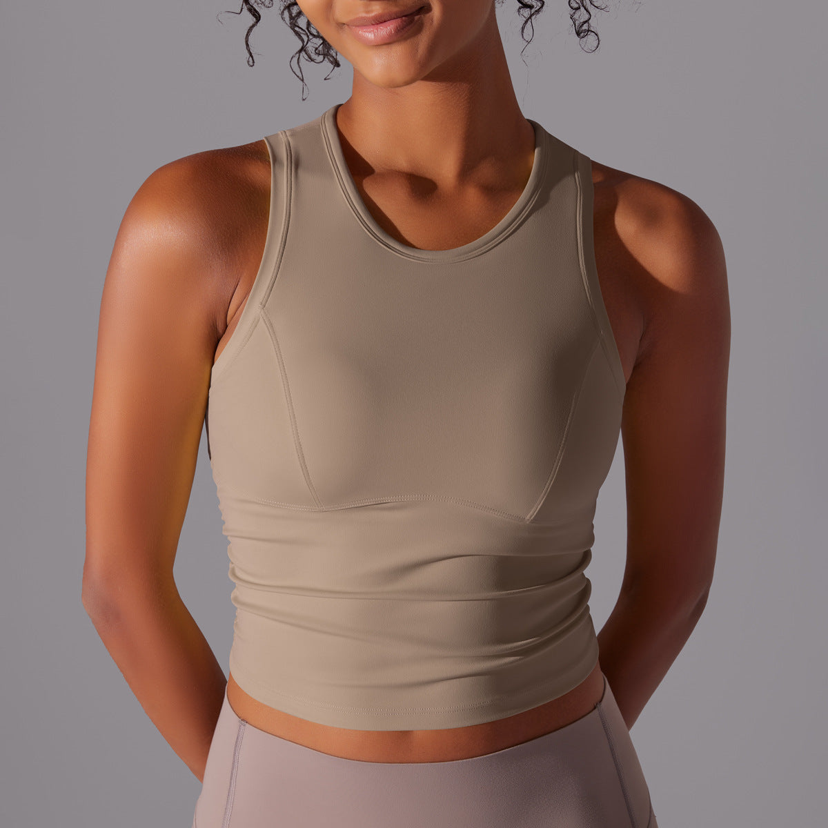 Nylon High-Waist Sports Tank